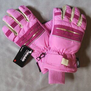 GAPKIDS Girls Fushia Pink Winter/Snow Thinsulate Gloves, Size L (10) NWT